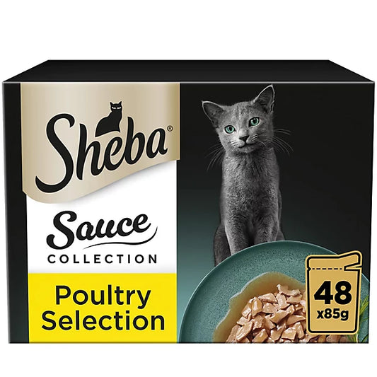 SHEBA Sauce Collection Poultry Selection (12 Pack × 85g) x 4